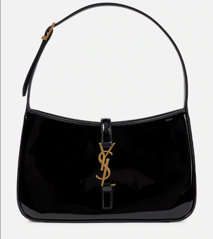 Le 5 À 7 Patent Leather Shoulder Bag